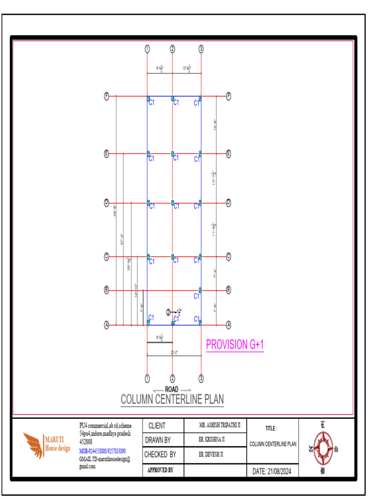 Foundation and Column Plans for G+1 | PDF | Gmail | Web Portals