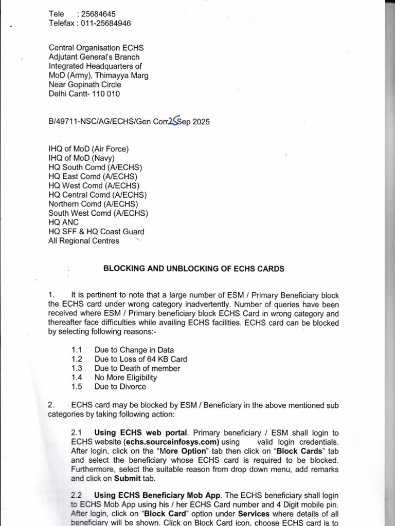 Policy On Blocking and Unblocking of Card | PDF | Computing | Social ...