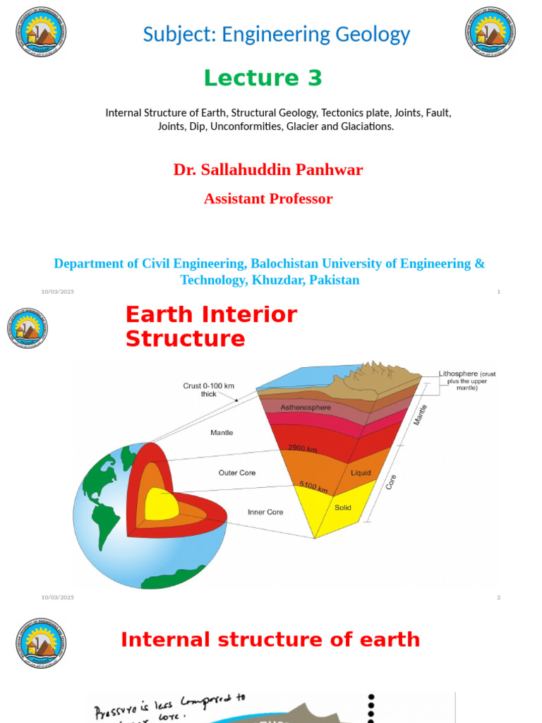 Engineering Geology 3 | PDF | Glacier | Plate Tectonics