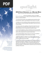 Spotlight 422-2012 State Spending at A Record High: Albeit Concealed, State Spending Has Grown For Decades
