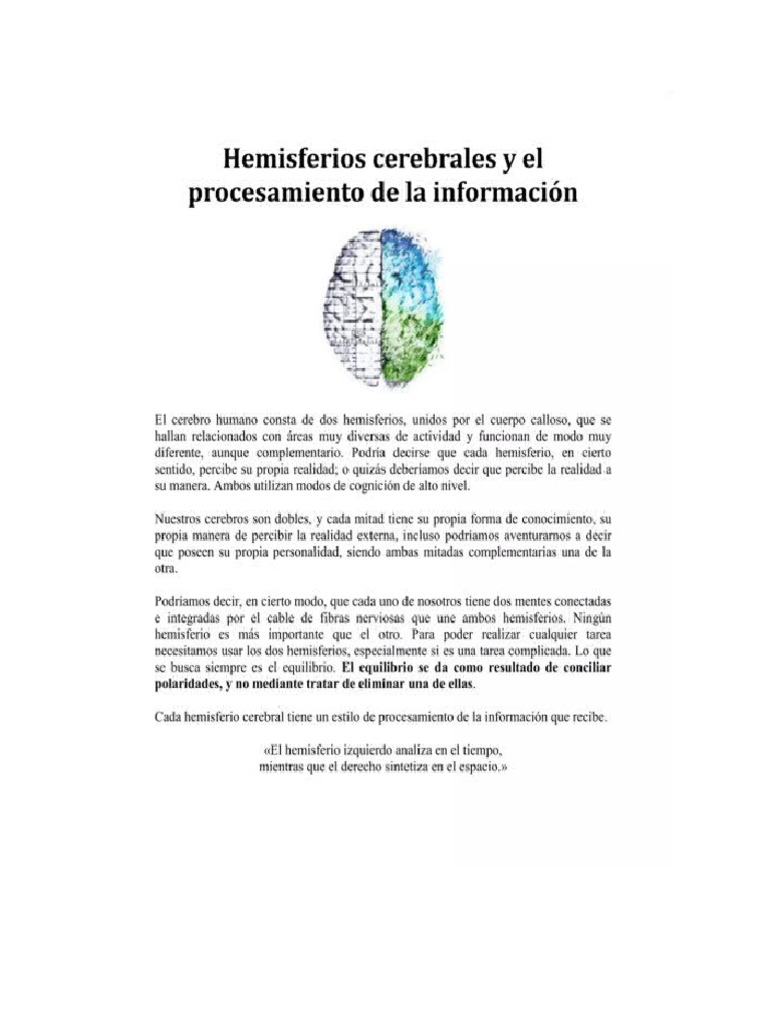 Hemisferios | PDF