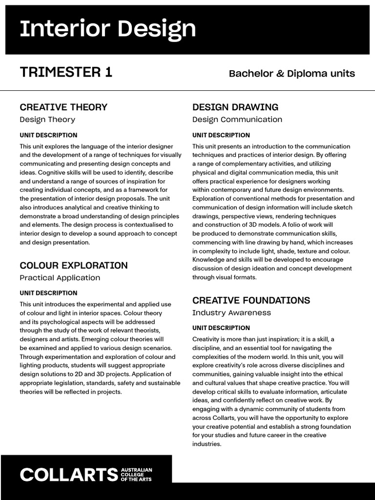 Interior Design Course Overview | PDF | Design | Creativity