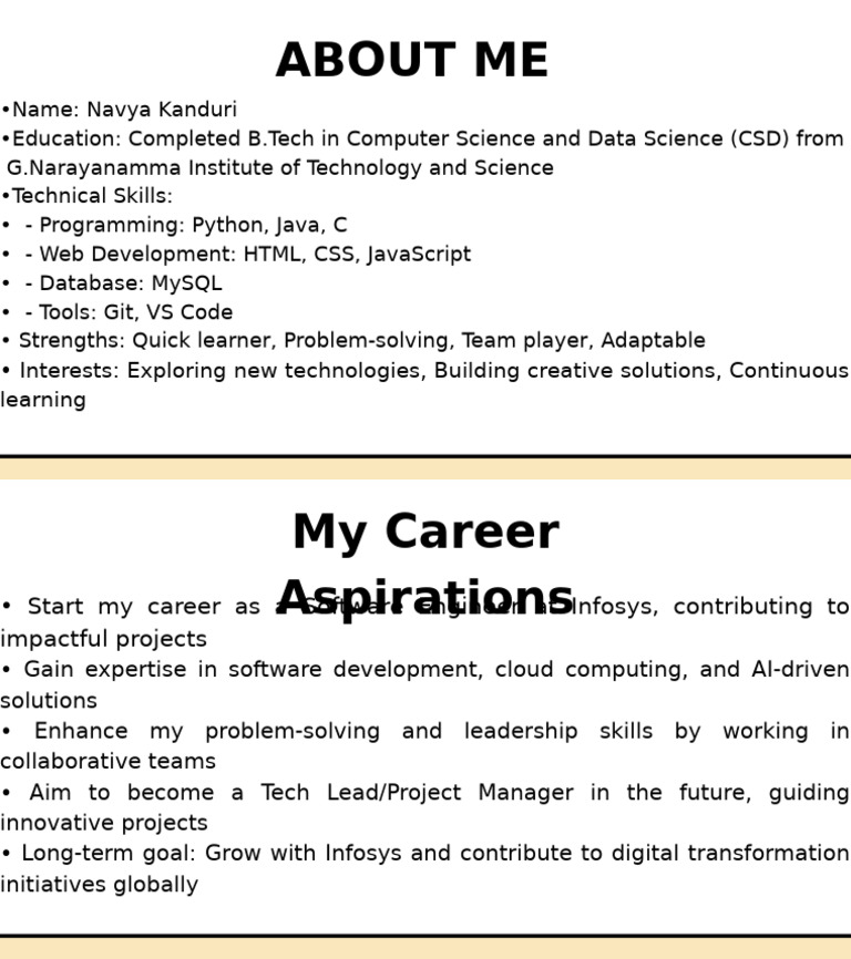 Navya Kanduri: Aspiring Software Engineer | PDF