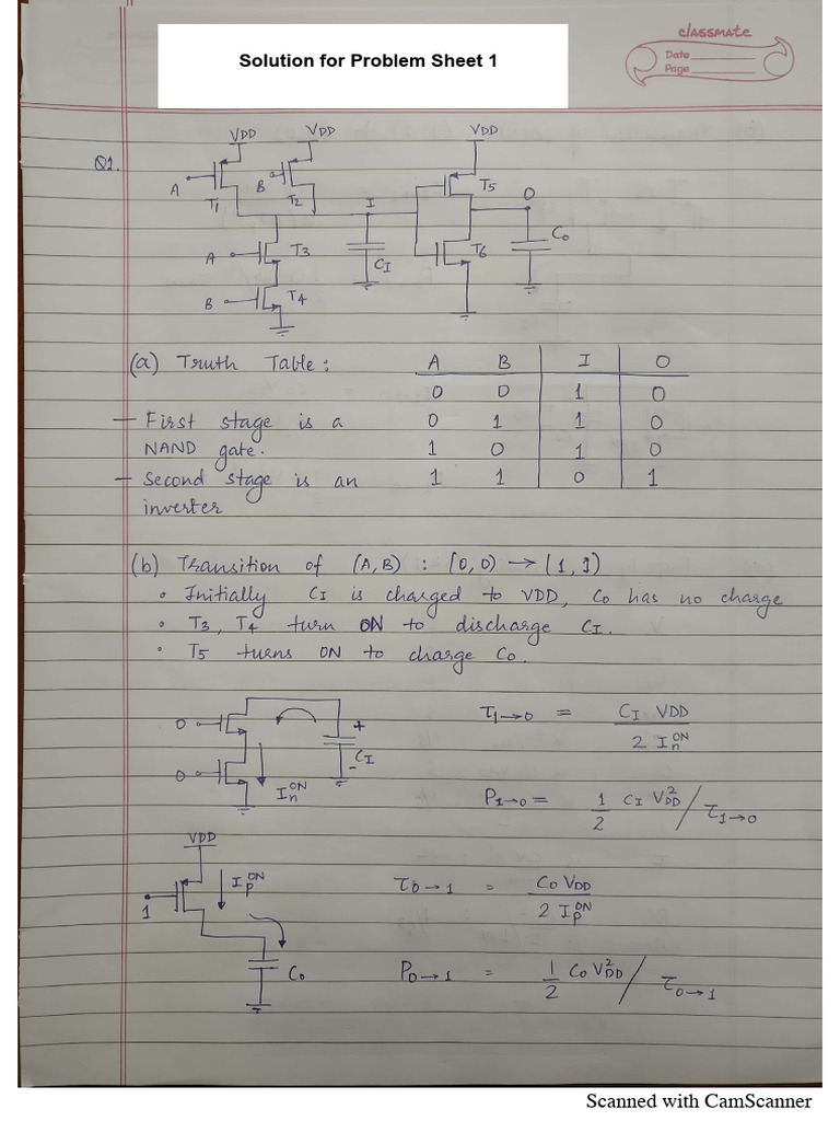 Solution For Q1 of PS1 | PDF