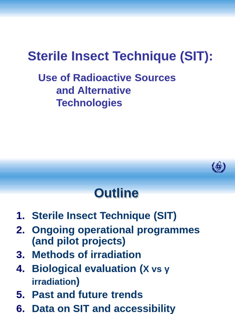 Sterile Insect Technique Overview | PDF | Irradiation | Pest Control