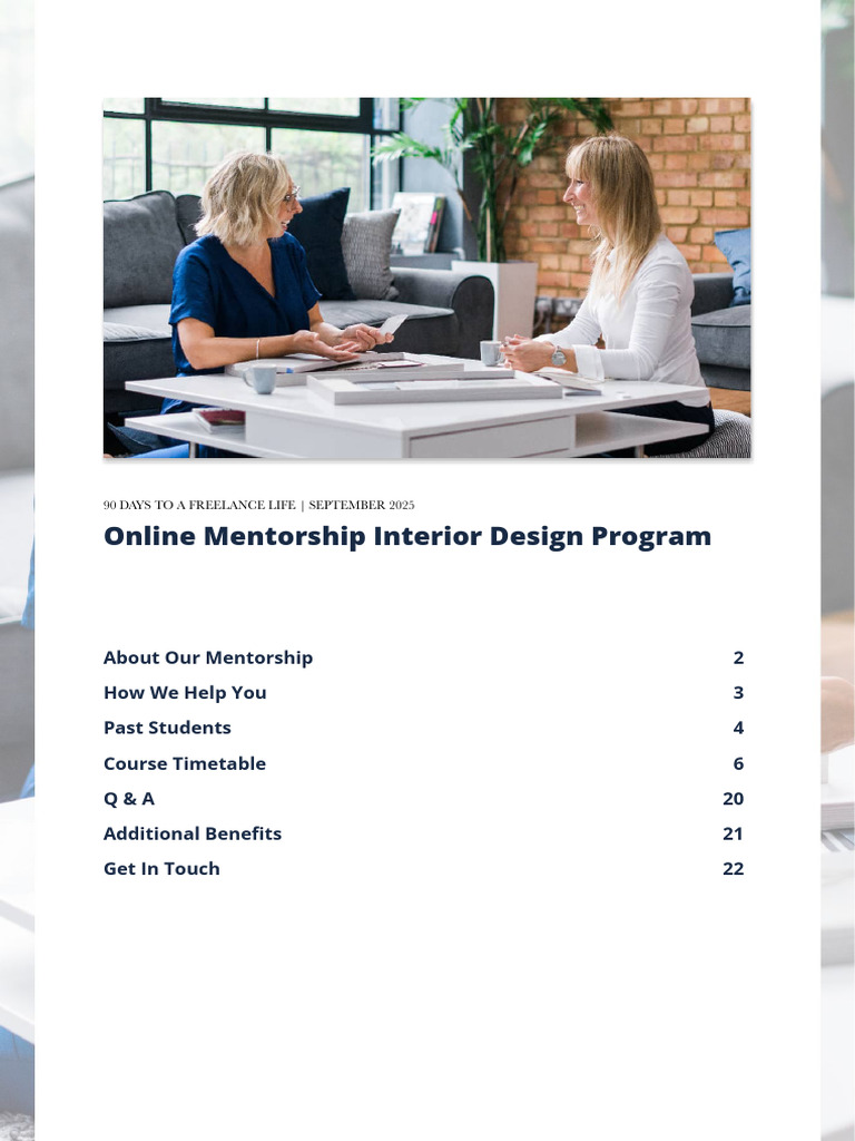 Course Syllabus - Interior Designer's Business School | PDF ...
