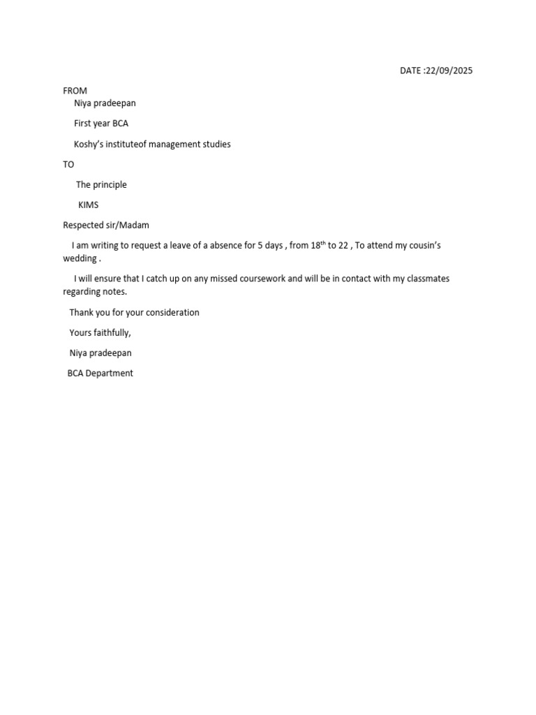 Niya Pradeepan BCA FIRST YEAR | PDF