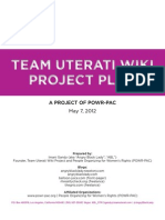 Team Uterati Wiki Project Plan