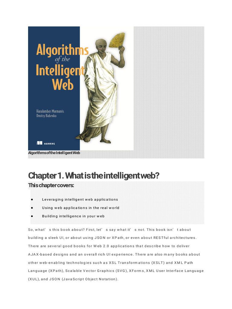 U4 - 1. Algorithms of The Intelligent Web | PDF