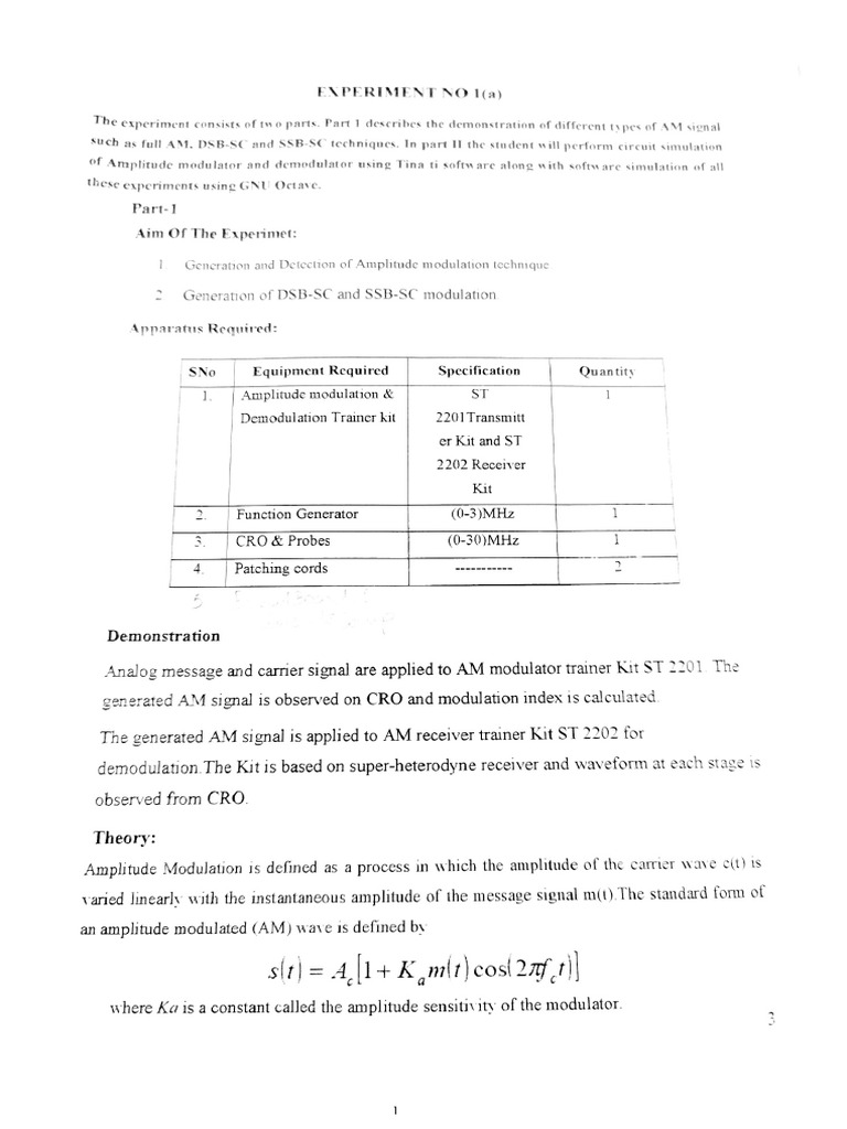 CE Lab Exp - 1 | PDF