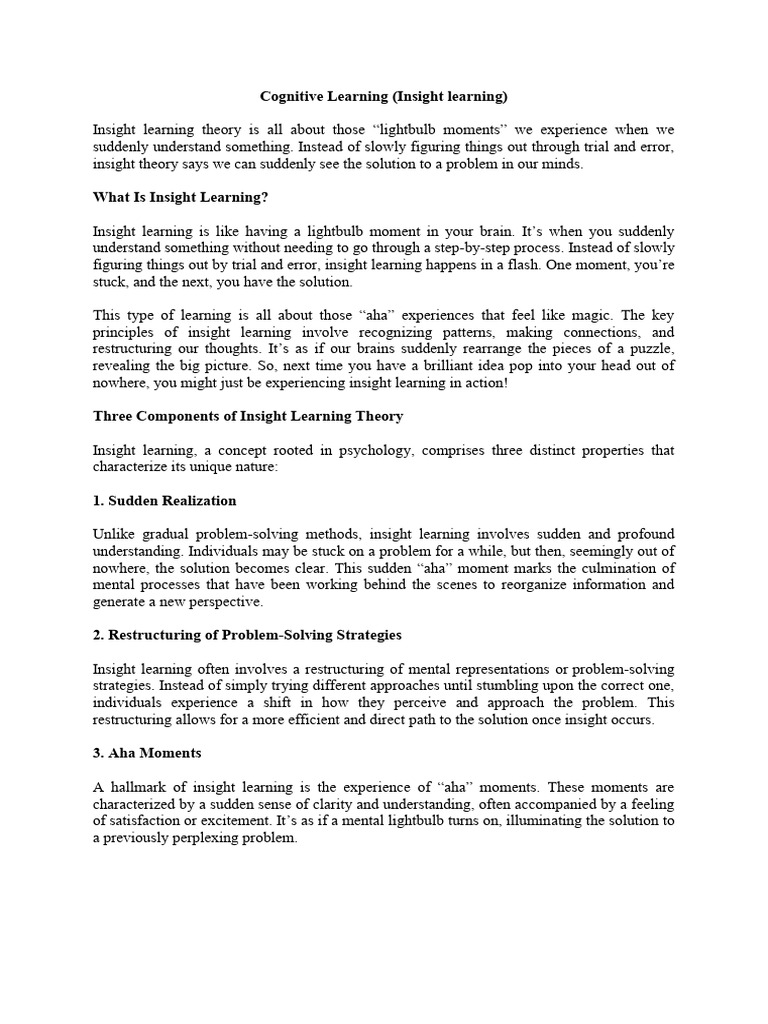 FALLSEM2025-26 VL BHUM203L 00100 TH 2025-10-02 Insight-Learning | PDF