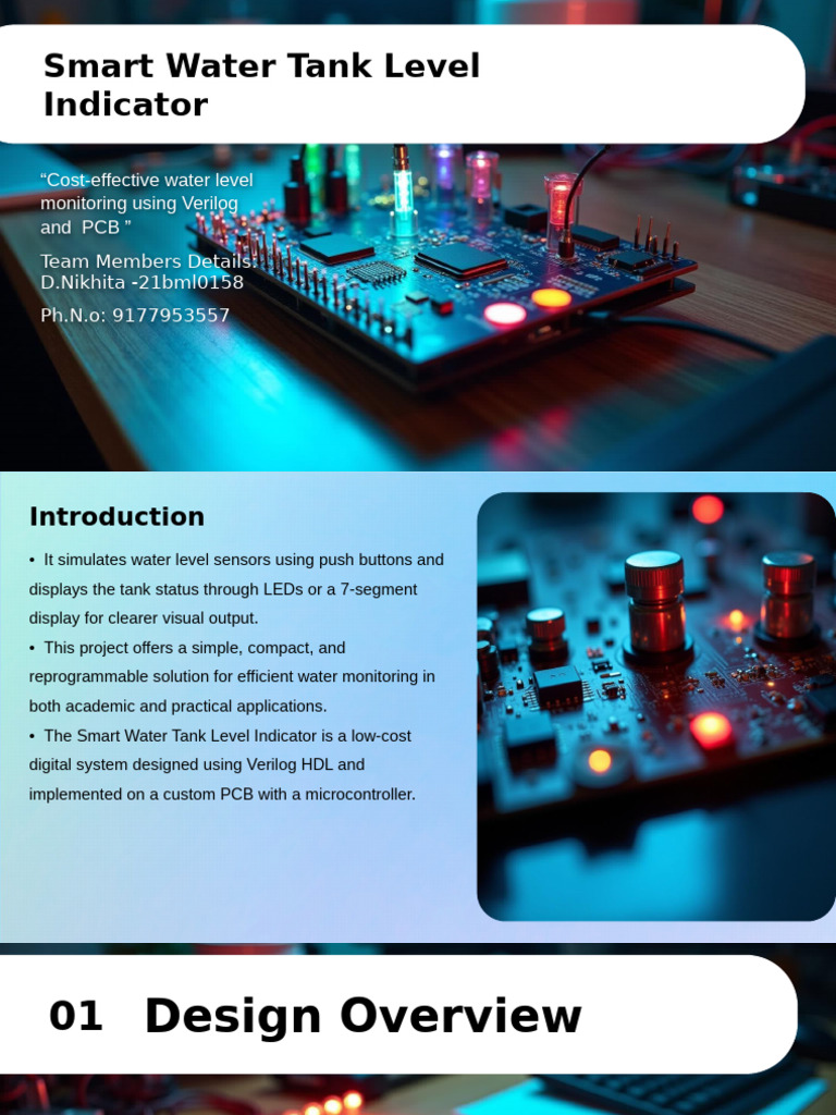 Smart Water Tank Level Monitoring System | PDF | Field Programmable ...