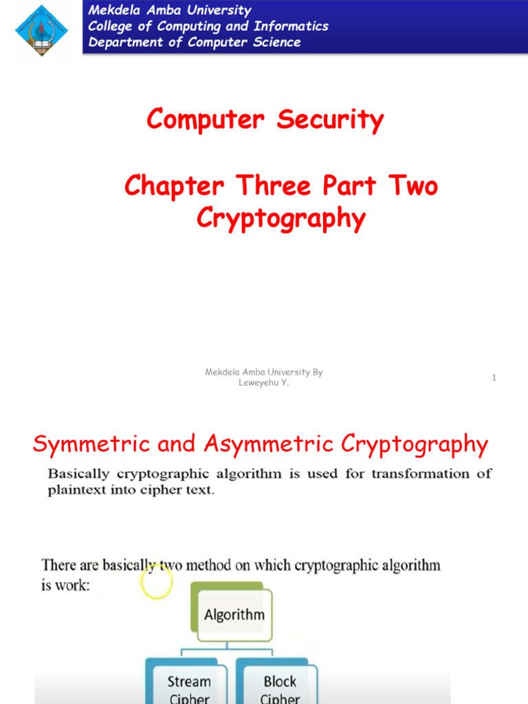 Understanding Symmetric Cryptography | PDF | Key (Cryptography ...