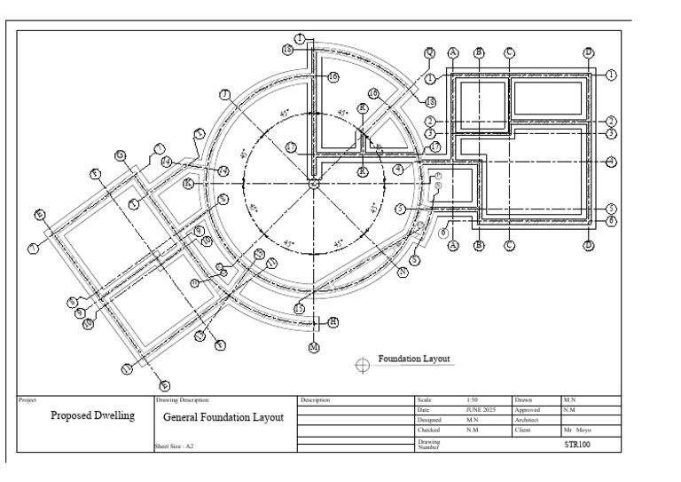 Proposed Dwelling Foundation Layout | PDF