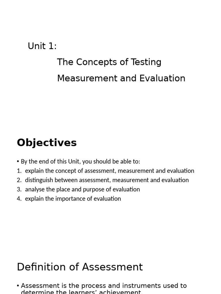 Understanding Assessment and Evaluation | PDF | Educational Assessment ...