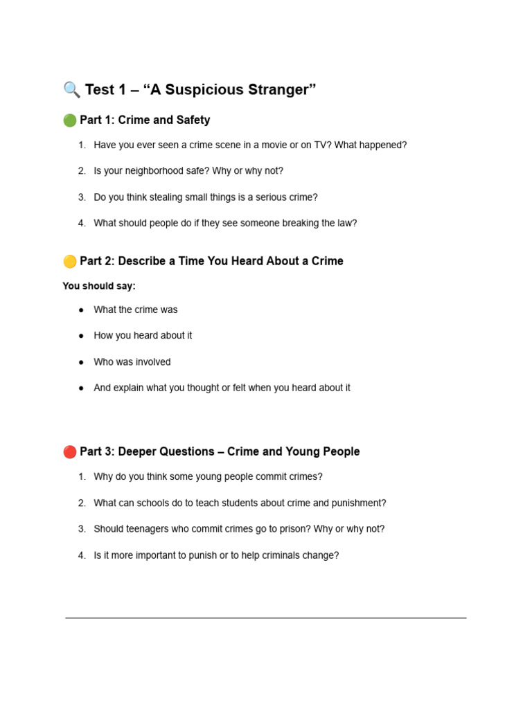 Exploring Crime: Insights and Opinions | PDF