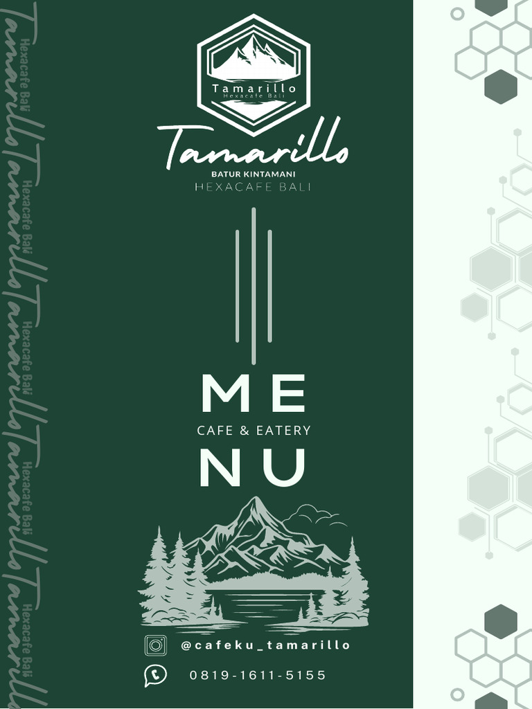 Tamarillo Cafe Menu Overview | PDF | Food And Drink | Asian Cuisine