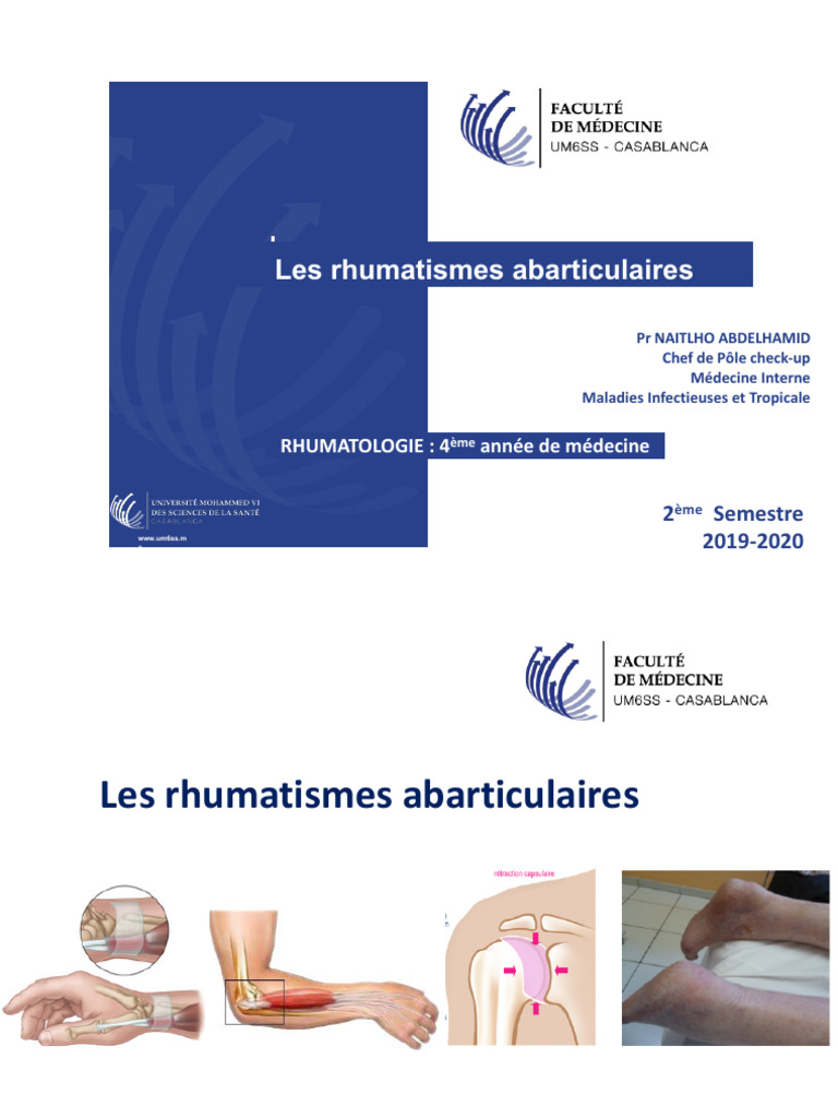 Rhumatismes Abarticulaires en Médecine | PDF | Main | Pied