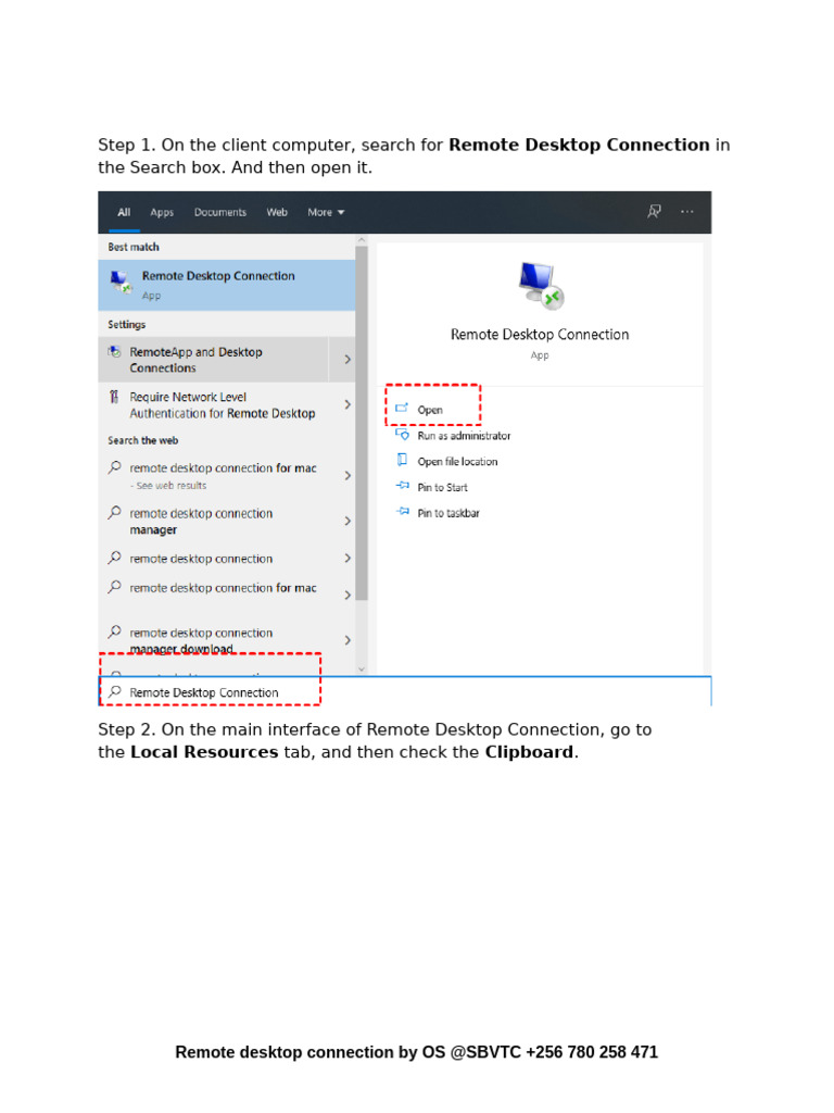 Copy-Paste Files via Remote Desktop | PDF | Remote Desktop Services ...