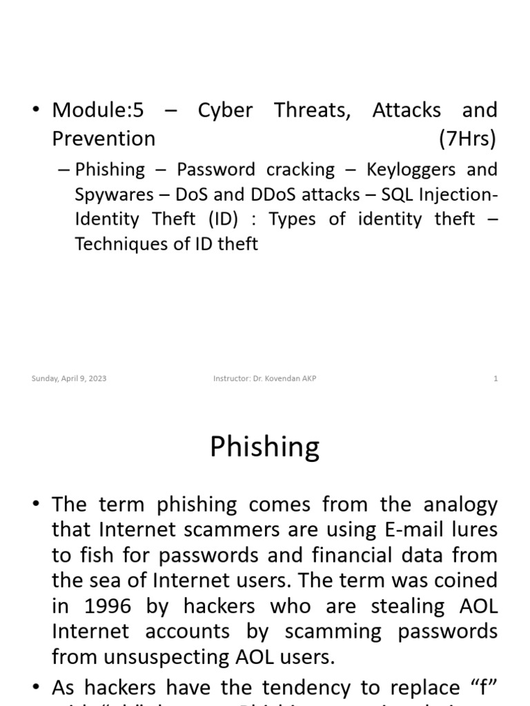 Understanding Phishing Attacks and Prevention | PDF | Denial Of Service ...