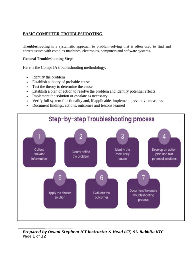 Essential Computer Troubleshooting Guide | PDF | Troubleshooting ...