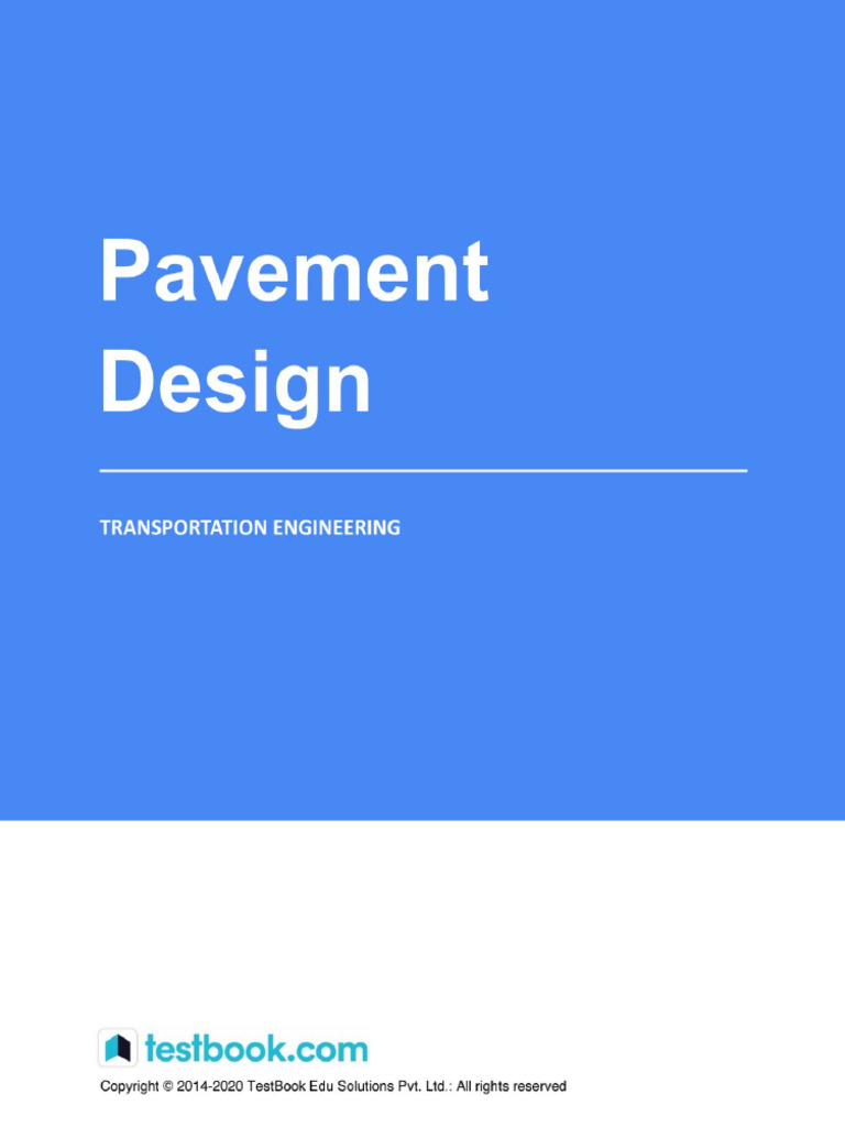 Pavement Design - Study Notes | PDF