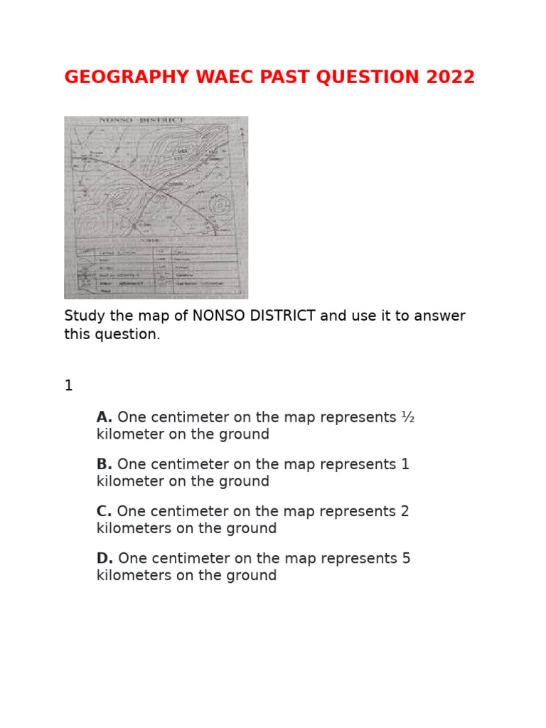 2022 WAEC Geography Past Questions | PDF | Agriculture | Latitude