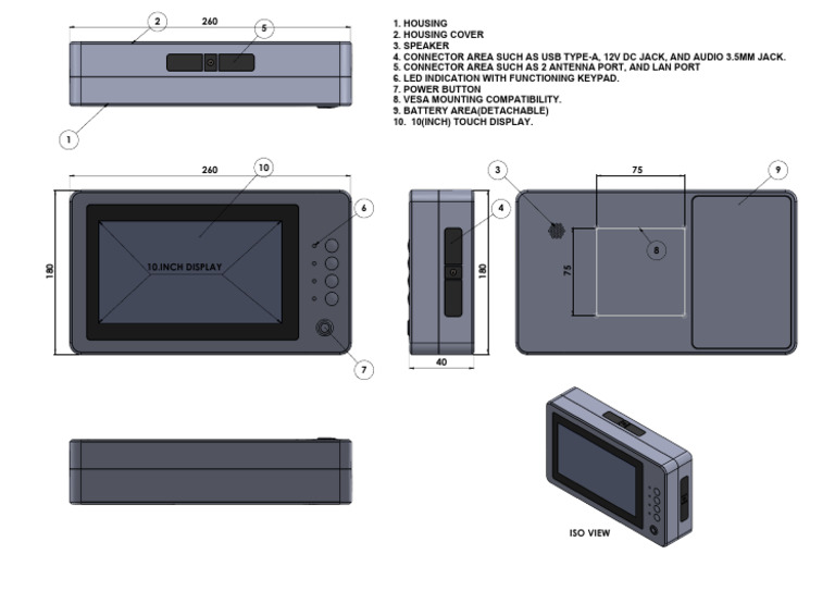 10-Inch Touch Display Features Guide | PDF