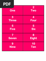 Counting Chart: 1 to 100 in Words | PDF