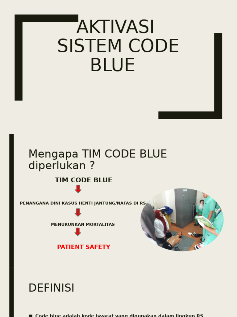 Tim Code Blue: Penanganan Henti Jantung | PDF