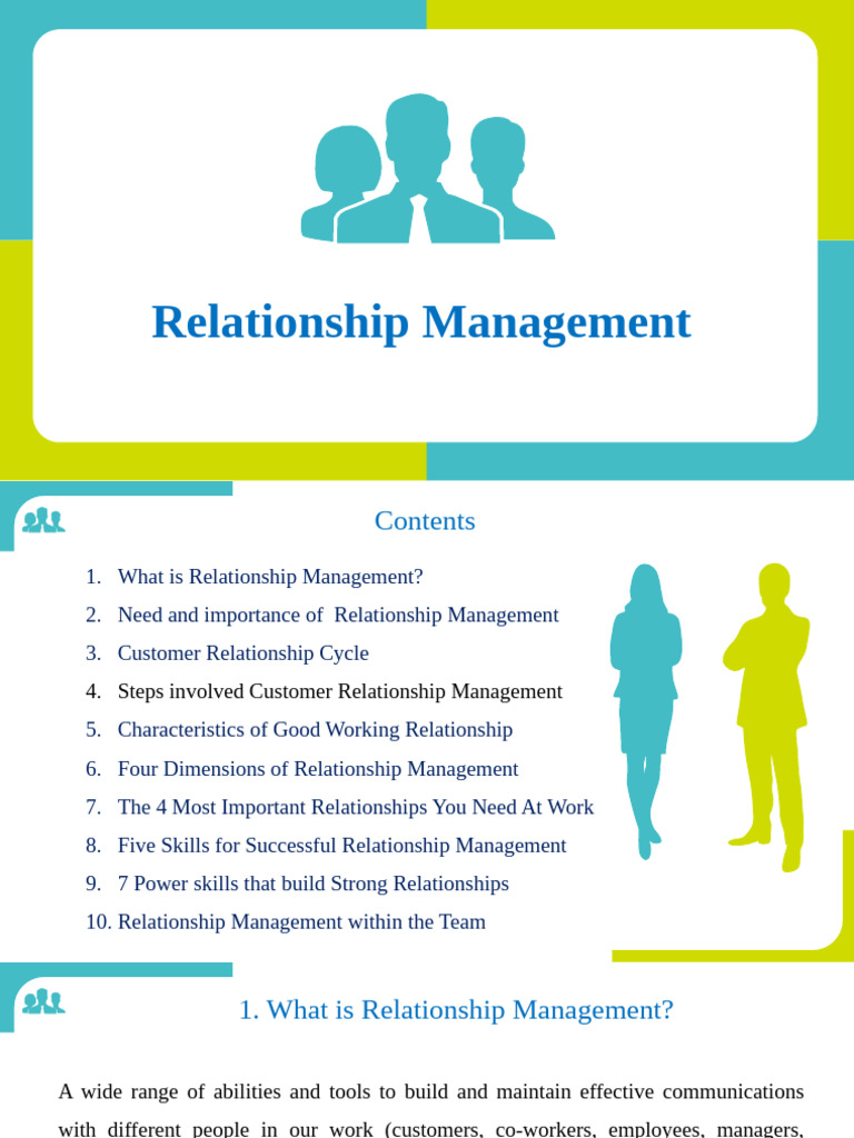 Effective Relationship Management Guide | PDF | Customer Relationship ...
