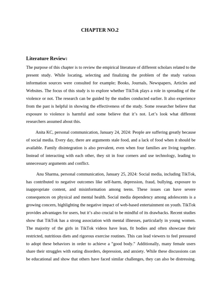 Literature Review 18 Final Pages | PDF | Social Media | Popular Culture ...