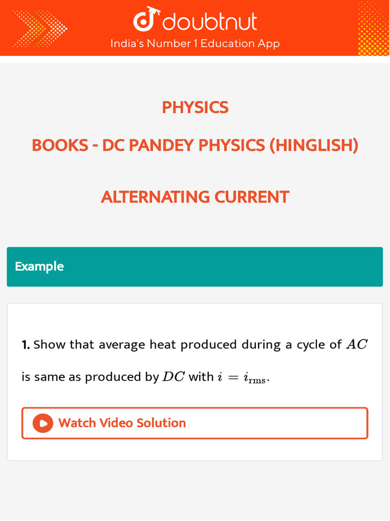 Alternating Current Physics Problems | PDF | Inductor | Inductance