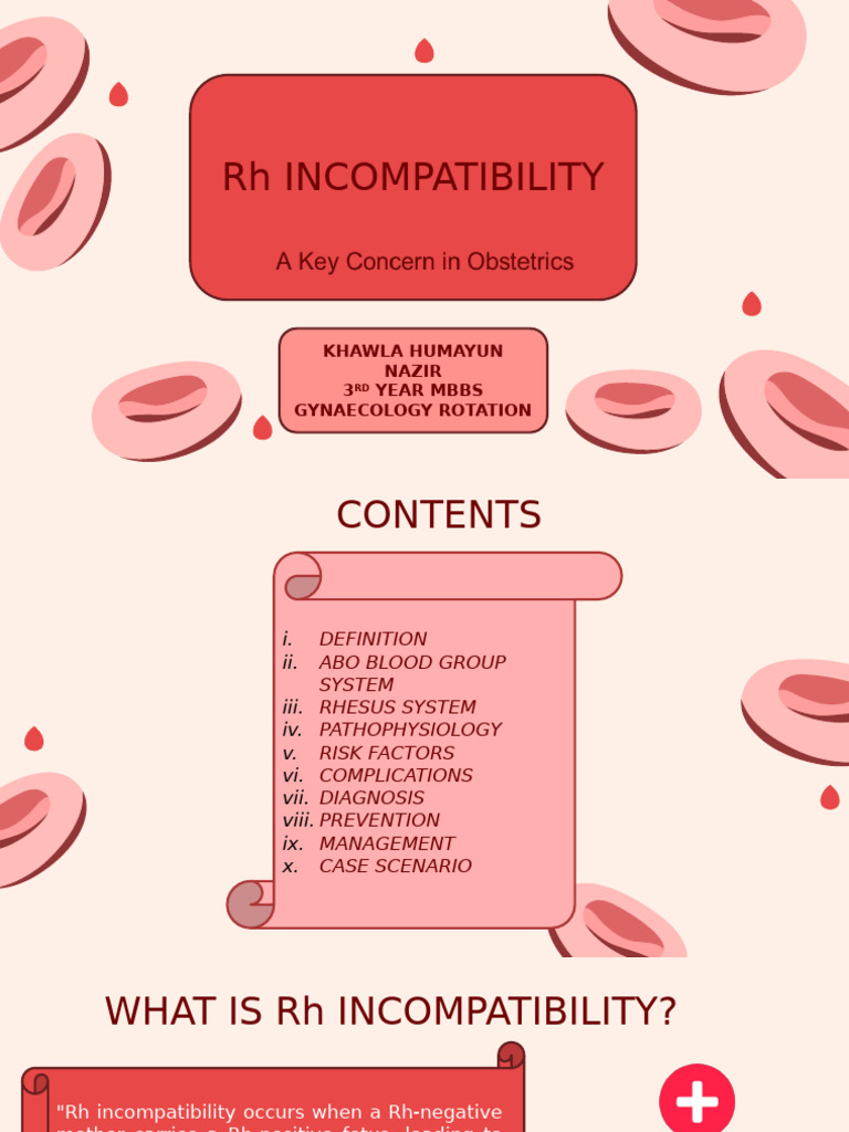 Understanding Rh Incompatibility in Pregnancy | PDF | Blood Type | Fetus