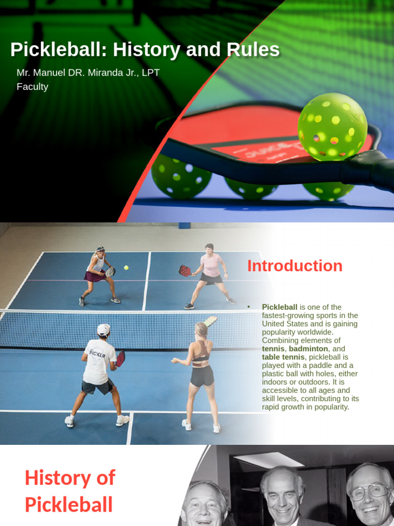 Pickleball History and Rules Explained | PDF | Ball Games | Sports