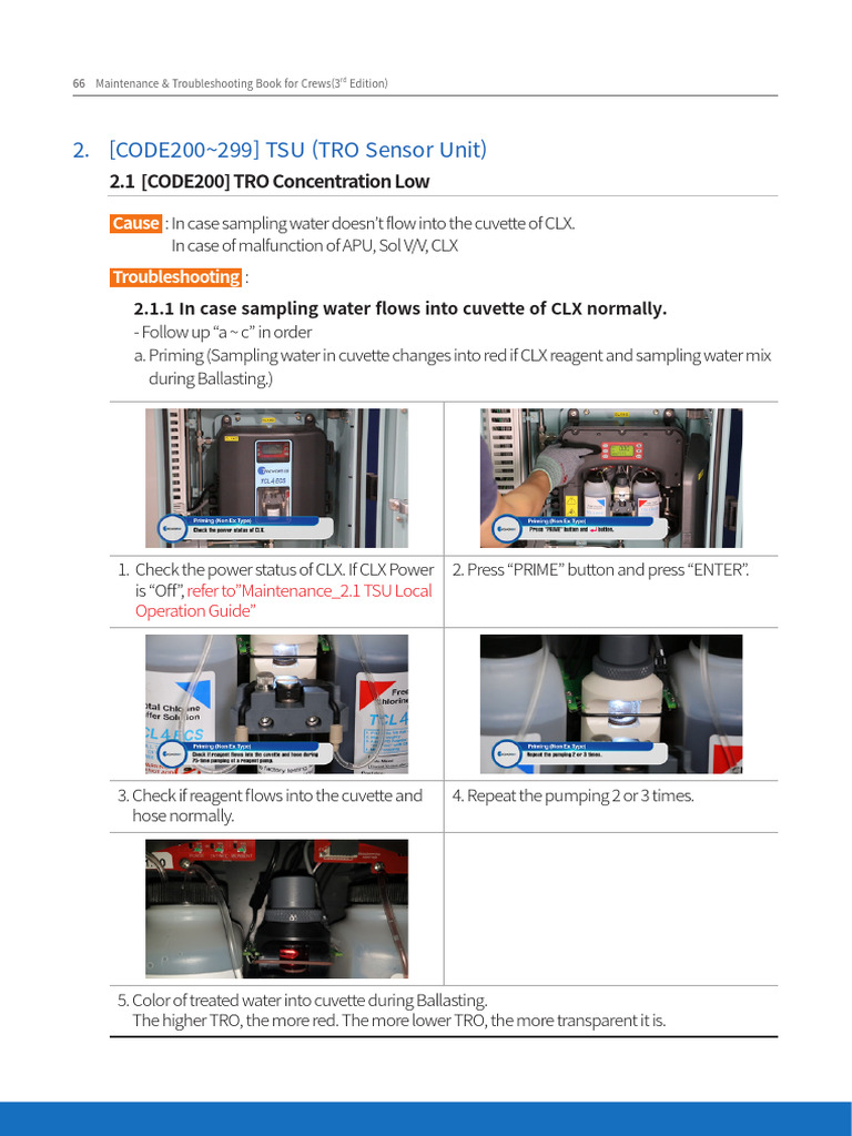 TRO Sensor Unit Troubleshooting Guide | PDF | Valve | Gas Technologies