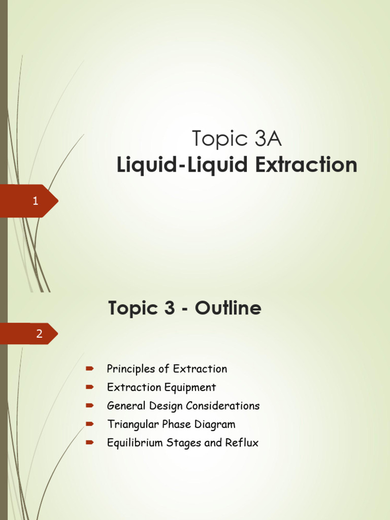 Agitated Tower Extractor Overview | PDF | Distillation | Phase (Matter)
