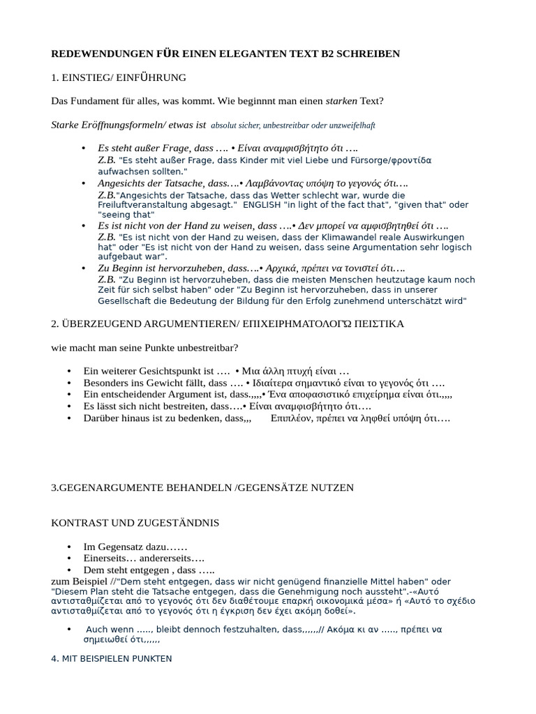 B2 Osd Pruefung Eleganter Schreiben | PDF