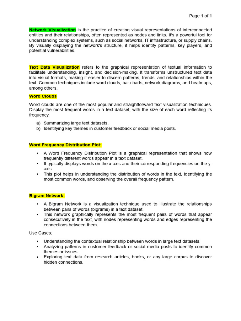 Unit 6 - Text Data Visualization | PDF