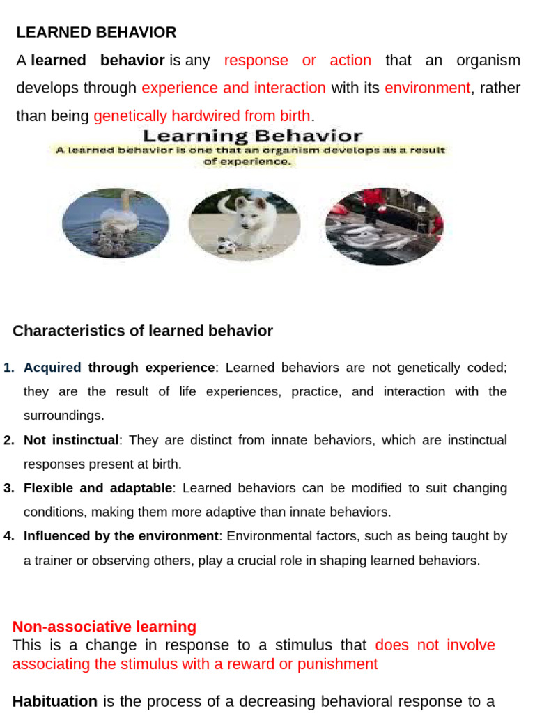 Understanding Learned Behaviors | PDF | Classical Conditioning | Learning