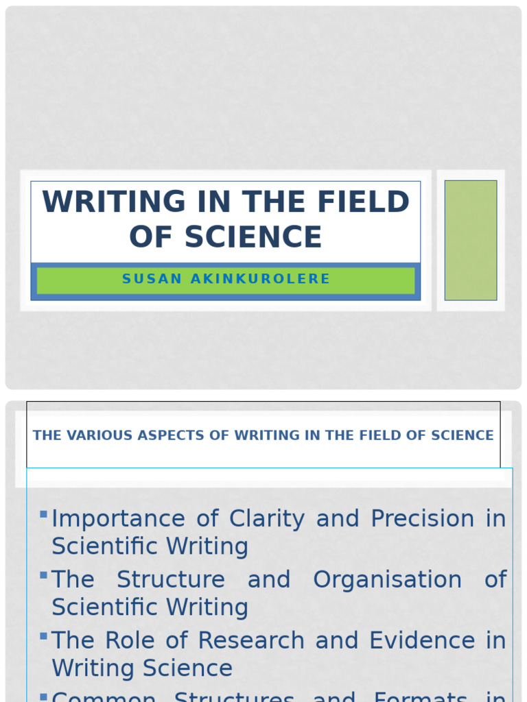 Writing in The Science 3 | PDF | Jargon | Science