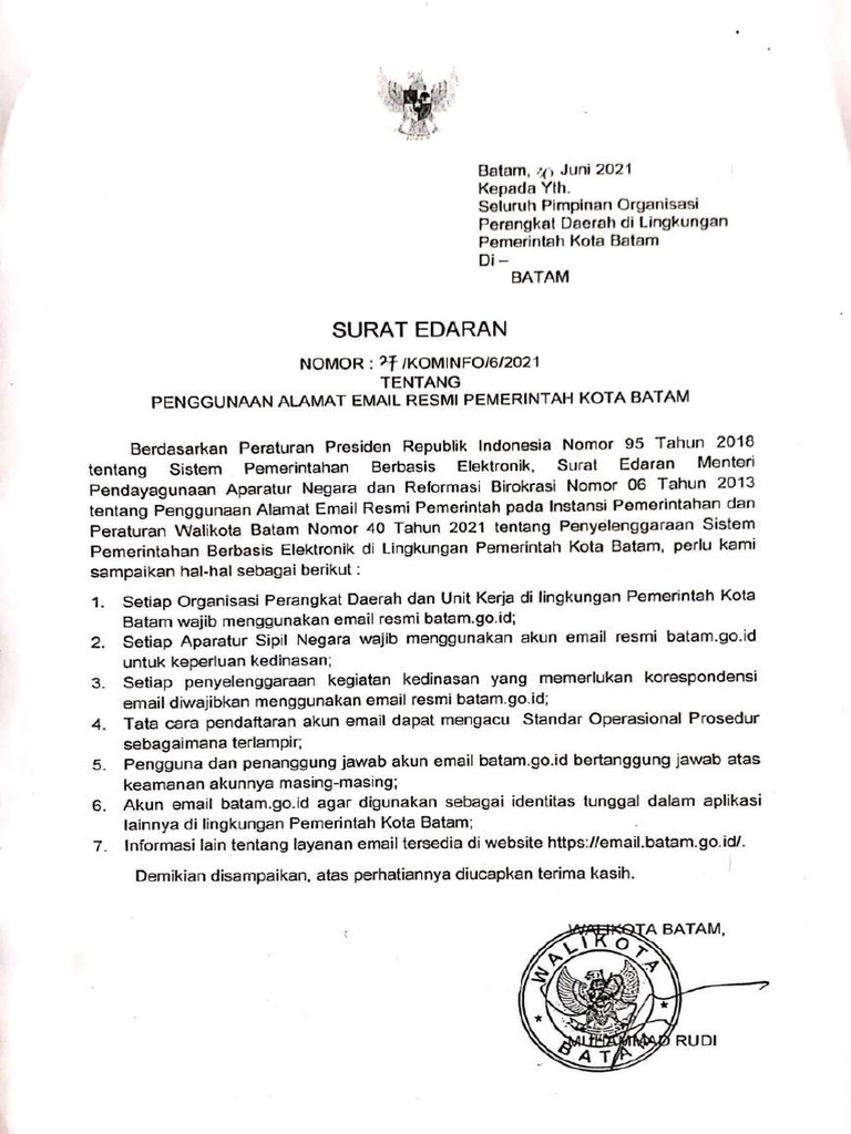 Surat Edaran | PDF