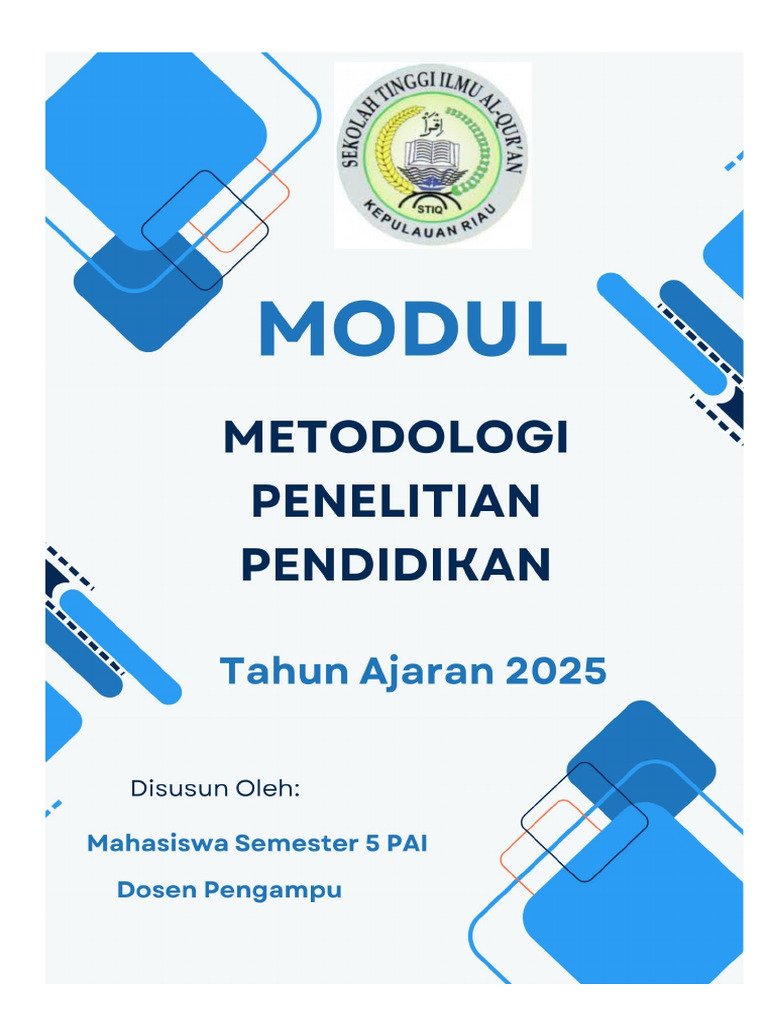 Modul Metodologi Penelitian Pendidikan | PDF