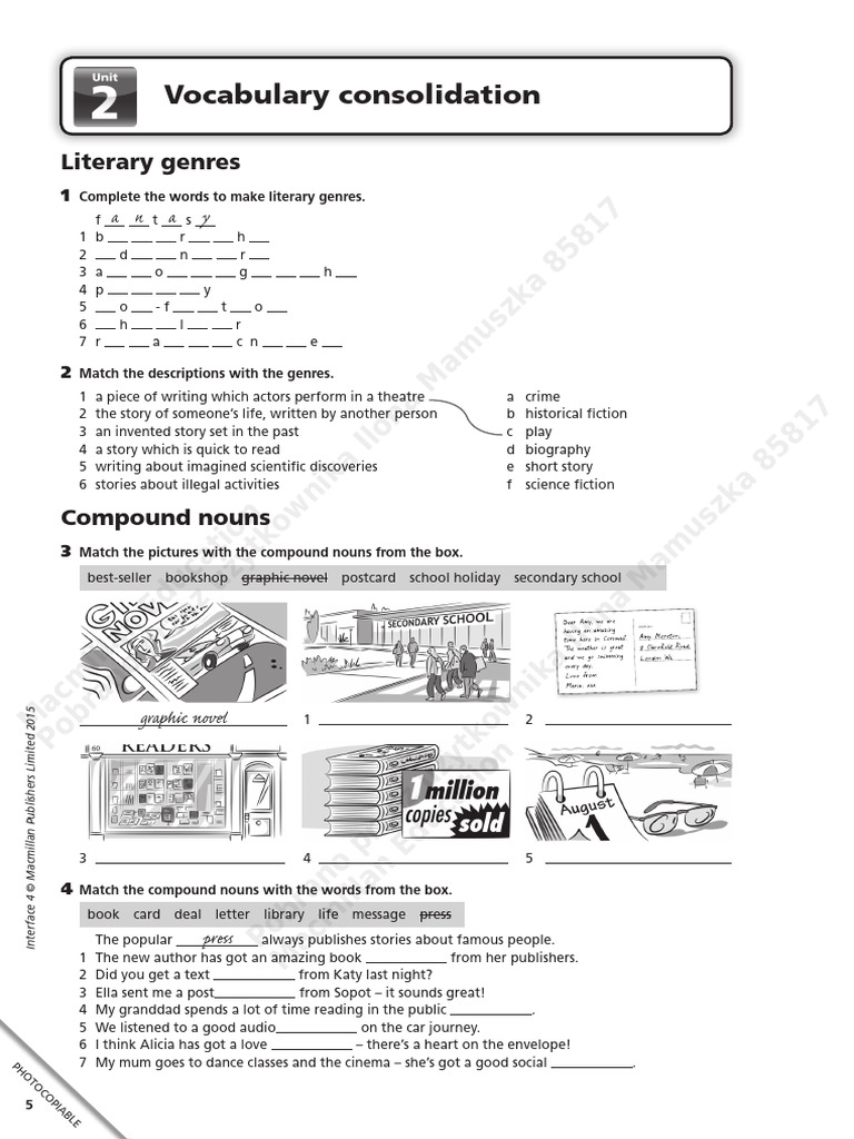 Interface TRF4 Consol Exten Unit 2 | PDF | Linguistics