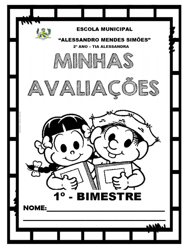 Capa de Prova 3º Bimestre - 2º Ano | PDF