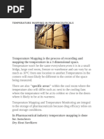 Temperature Mapping Protocol for Storage | PDF | Refrigerator | Calibration