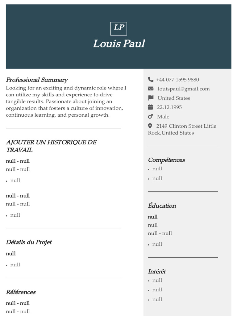 Louis Resume 964 | PDF