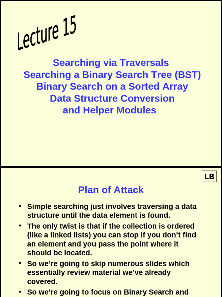 Efficient Searching in Data Structures | PDF | Algorithms | Computer ...