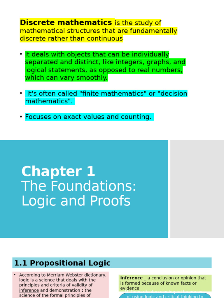 Foundations of Discrete Mathematics | PDF | Logic | Mathematics