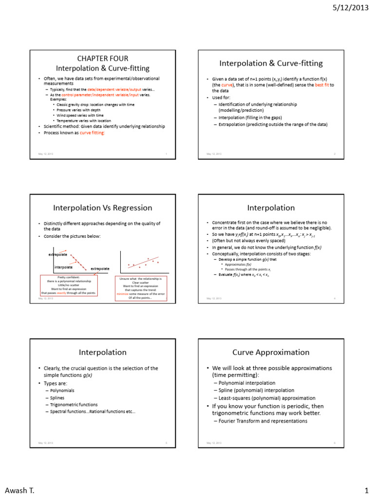 Chapter 4 | PDF | Interpolation | Numerical Analysis